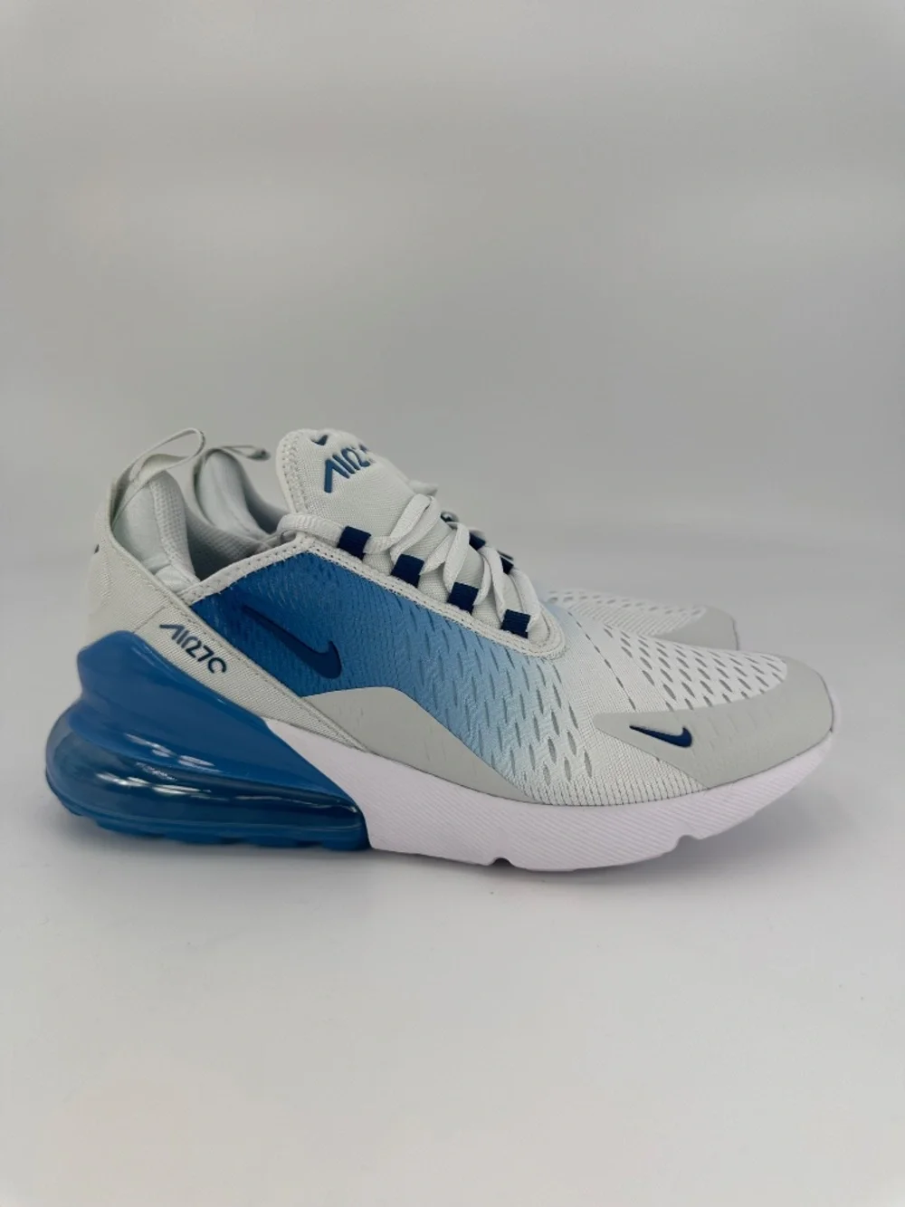 Nike Air Max 270 Off White/Court Blue (943345 125) Big Kid's